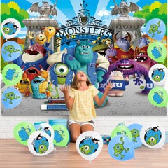 Monsters University Party Supplies Set Plates Balloons Cake Toppers Banner