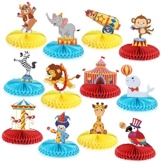 12PCS Theme Party Decorations Carnival Party Decorations Carnival Circus
