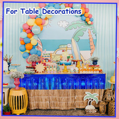4 Pack 10 Feet Glitter Royal Blue Parade Float Decorations for Trailer Car, Glit