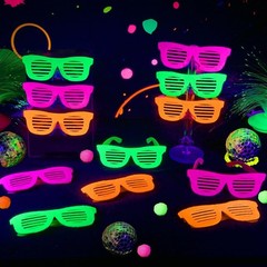 Mega-L 12 Pcs Glow in The Dark Glasses, Glow in The Dark Party Supplies, Neon…