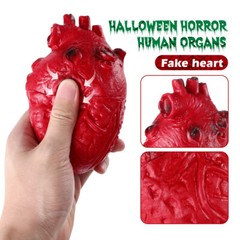 Halloween Fake Heart Prop Scary Body Part Blood Heart Decoration Party Supplies