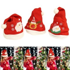 Delicate Christmas Hat Santa Hat Holiday Hat for Adult,Unisex Comfort Hat