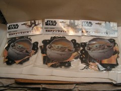 3 X Star Wars Party Decorations Baby Yoda BIRTHDAY Banner 6′ lot set.