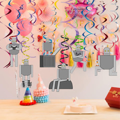 THE Wild Robot Hanging Swirl banner party supplies decoration balloons birthday