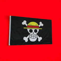 Luffy Flag – One Piece Luffy’s Straw Hat Pirate Flag High Quality 90×150