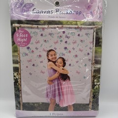Butterfly Floral Photography Canvas Background 62”x64.9” Birthday Party Events
