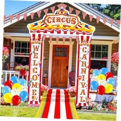 25 Pcs Carnival Party Decorations Tent Decorations Welcome Carnival Circus