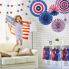Easy Setup Patriotic Party Decoration Kit – Perfect for July 4th Celebrations
