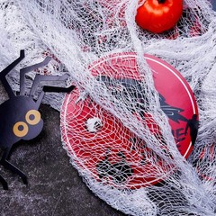 4 Pack Halloween Creepy Cloth Spooky Fabric Loose Weave Gauze White 2 Yards
