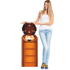 SP13094 Wizard Gypsy Fortune Teller Magic Crystal Ball Cardboard Cutout Standee