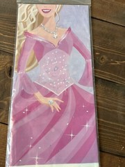 Hallmark Party Express Barbie VTG 2006 Plastic Tablecover 54″ x 102″ Pink/Purple