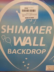 Light Gold Shimmer Wall Backdrop 6ftx4ft Square Sequin 24 sqft NIB