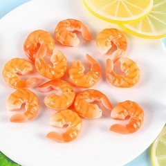 20pcs Artificial Shrimp Figures Simulated Cooked Fake Peeled Shrimp Lifelike …