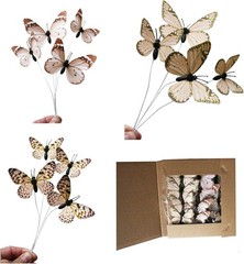 DIY Light Pink Butterfly Decorations – 12 Pack Perfect for Floral Arrangements