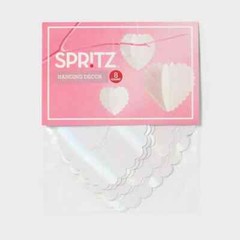 8ct Heart Multipack White Hanging Decor – Spritz