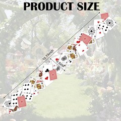 Preboun 2 Pcs Wonderland Party Decoration Aisle 118 x 16 inches, Multi Color