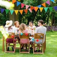Colorful Pennant Flags – 60pcs Multicolor Pennant Banner 82ft CardStock Paper…