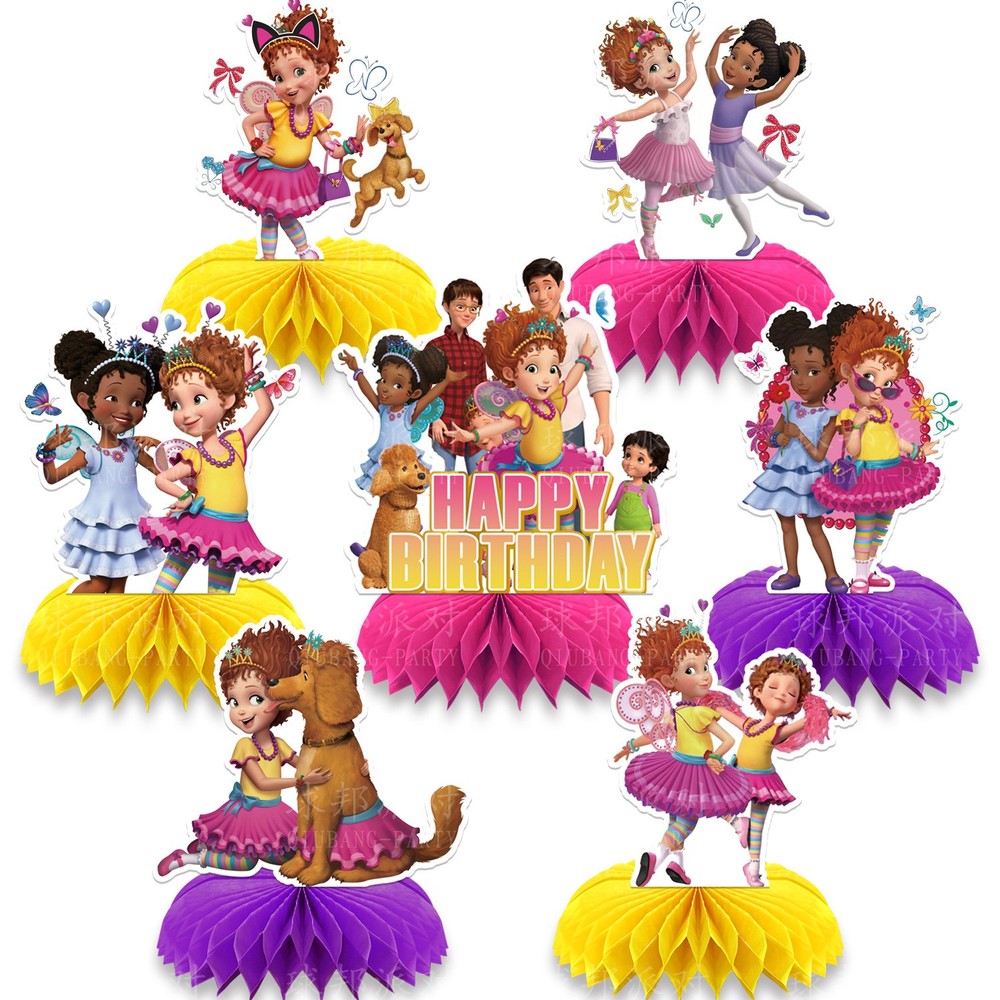 Fancy Nancy Honeycomb Centerpieces 3D Table Decorations Party Supplies