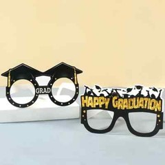Class of 2025 Graduation Cake Topper,Glasses and Cash Gift Box Surprise