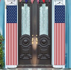 Reusable Waterproof American Flag Banners for Patriotic Holidays – 71» x 12.6»