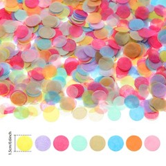 round Tissue Paper Table Confetti Dots for Wedding Birthday Party Decoration, 1.