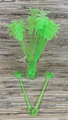 20 Green Pineapple Swizzle Sticks 9.5″ tall 4 Adult Beverages Cocktail Tiki