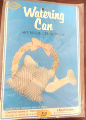 NOS Vintage Beistle Honeycomb Watering Can Decoration Wedding Baby Shower, 10″