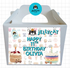 CAT PERSONALIZED KIDS PARTY DECOR BIRTHDAY CUSTOM NAME DECORATION CHILDREN JELLY