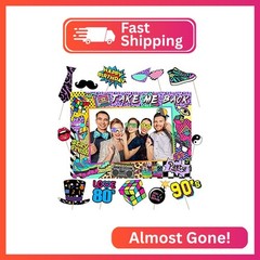 90s Themed Party Decorations for Adults, 1990s Throwback Party Photo Booth Props