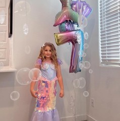 Sea Party Decorations Bubble Garland Streamer Birthday Nautical Underwater Decor