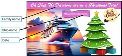 Cruise Cabin Door Decoration Magnetic Christmas Trip – Can be customised