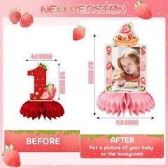 Strawberry Birthday Decorations, Strawberry Sweet One Party Decorations Honey…
