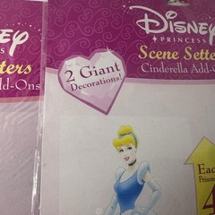 Disney Princess Cinderella & Castle Scene Setters Party Supply Wall Decorations