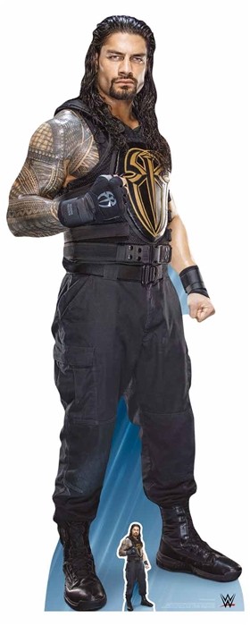Roman Reigns WWE Lifesize and FREE Mini Cardboard Cutout / Standup / Standee