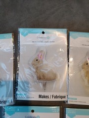 Happy Easter And Big Bunny Balloons, 6 Pcs Mylar Foil Balloons Lot/Set