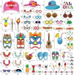 60 Multi-Color Luau Props for Instant Fun – Perfect for Summer Celebrations