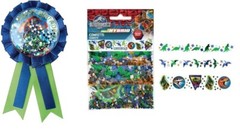 Jurassic World Award Ribbon & Confetti, Dino Hybrid Birthday Party Supplies Lot