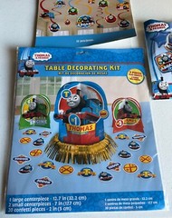 THOMAS Tank Engine HUGE Birthday Party Kit-Balloon Bouquet, Swirl Decor MORE!