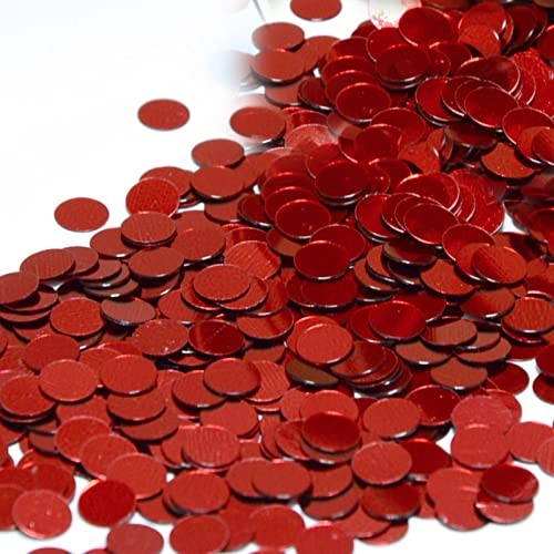 Red Confetti Circle 1/4 Inch Retail Pack #8558 QS0 Party Table Scatter