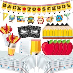 Back To School Party Decorations Set for 24 Guests, 195 Pieces, Classroom-Cut…