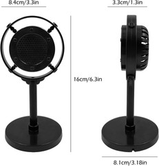 2 Pcs Retro Decor Microphone Prop, Toy Microphone, Vintage Decor, 2 Models Plas