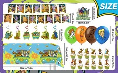 33 Pcs ScoobyDoo Party Decorations Birthday Party Supplies Banner Cake Topper