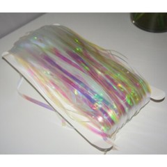 Iridescent / Rainbow Adhesive Tinsel Party Decoration Backdrop Curtain Tassel
