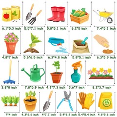 21Pcs Gardening Tool Centerpiece Sticks Garden Birthday Party Decorations Gar…