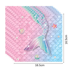 Mermaid Theme Birthday Party Decoration Plates Balloons Napkins cups tableware