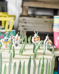 Talking Tables Party Animals Pack of 5, Wax Height 3cm, 1″, Mixed colors