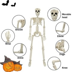 3Posable Skeleton Decoration Human Shape Halloween Party Decor