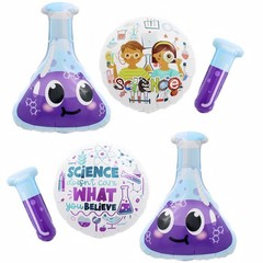 6PCS Science Party Decorations Balloons/STEM Science Decor with Lab Test Tube…