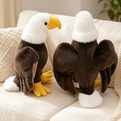 Bald Eagle Stuffed Animal Plush Toy Soft American Eagle Plush for Kid Home Decor