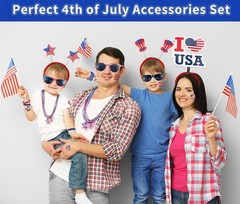 Patriotic Accessories Collection – Necklaces Bracelets Flags